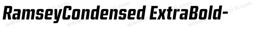 RamseyCondensed ExtraBold字体转换